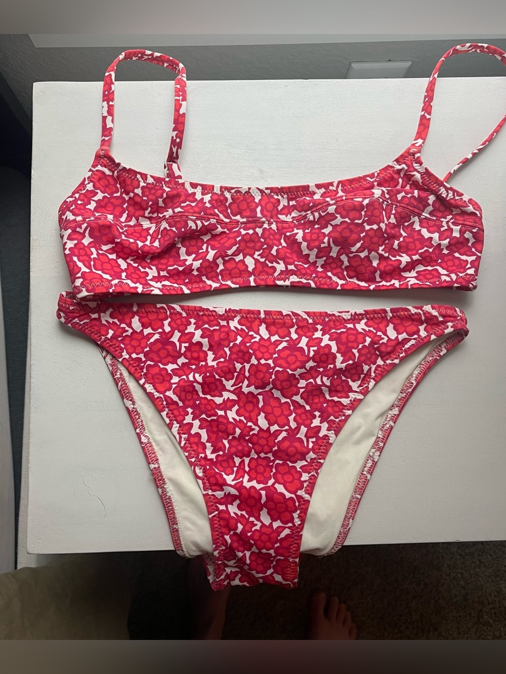 Solid & Striped Printed Bikini